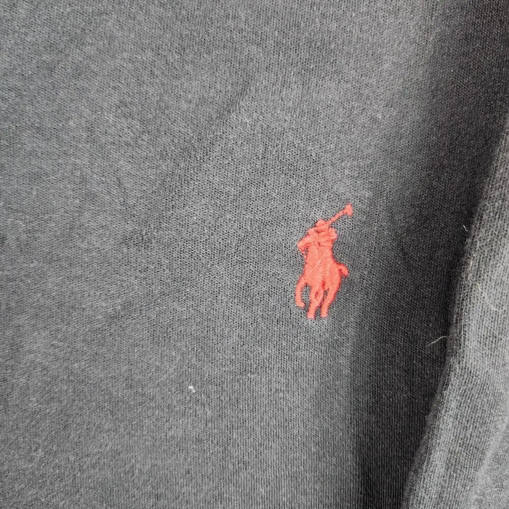 Polo Ralph Lauren Polo Shirt Mens 2XB Big Black Red Small Pony Logo Short Sleeve